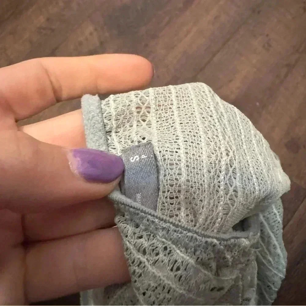 Aerie  grey lace cottagecore bralette S - Picture 4 of 4